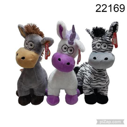 Imagen de PELUCHE BURRO/CEBRA/UNICORNIO 40CM 4.24